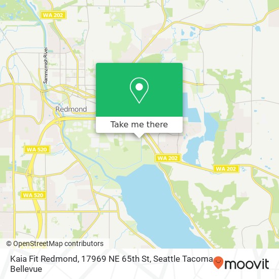 Mapa de Kaia Fit Redmond, 17969 NE 65th St