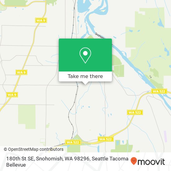 Mapa de 180th St SE, Snohomish, WA 98296