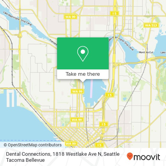 Mapa de Dental Connections, 1818 Westlake Ave N