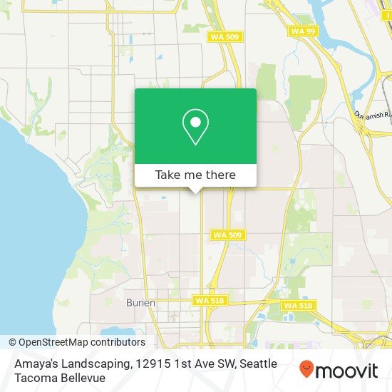 Amaya's Landscaping, 12915 1st Ave SW map