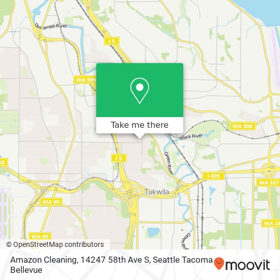 Mapa de Amazon Cleaning, 14247 58th Ave S