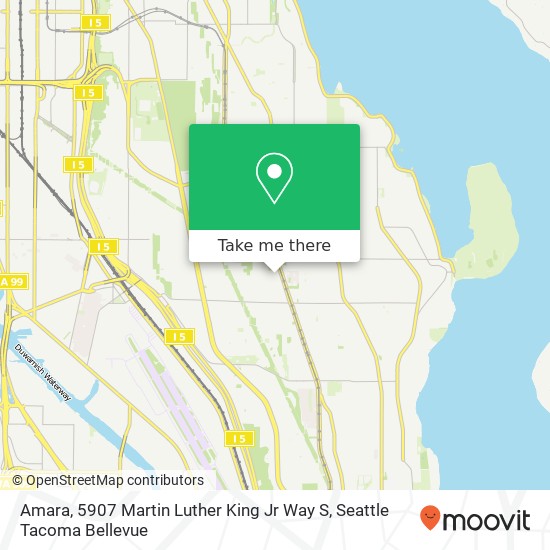 Mapa de Amara, 5907 Martin Luther King Jr Way S