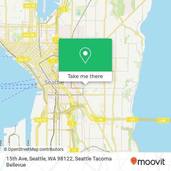 Mapa de 15th Ave, Seattle, WA 98122