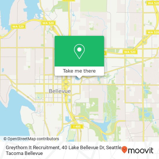 Mapa de Greythorn It Recruitment, 40 Lake Bellevue Dr