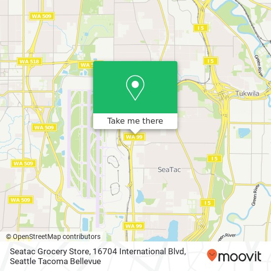 Seatac Grocery Store, 16704 International Blvd map