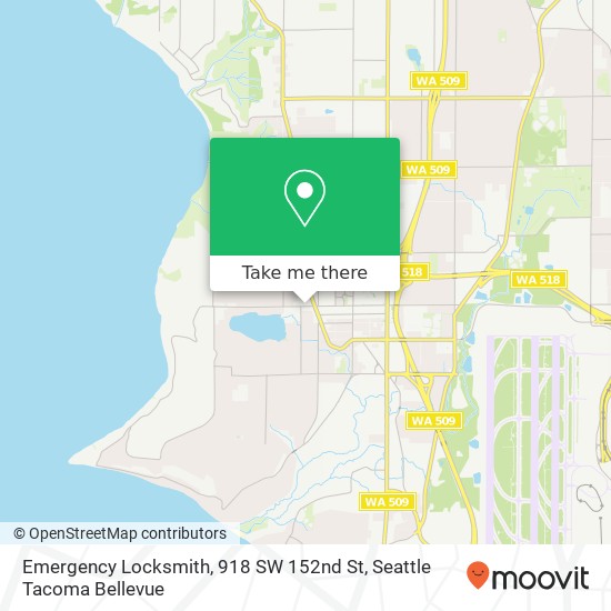 Emergency Locksmith, 918 SW 152nd St map