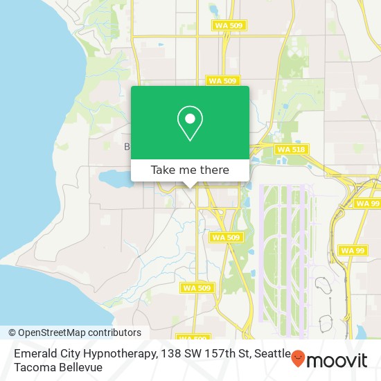 Emerald City Hypnotherapy, 138 SW 157th St map