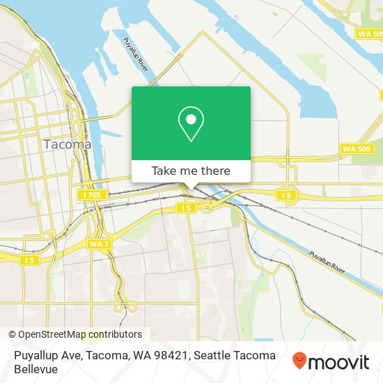 Mapa de Puyallup Ave, Tacoma, WA 98421