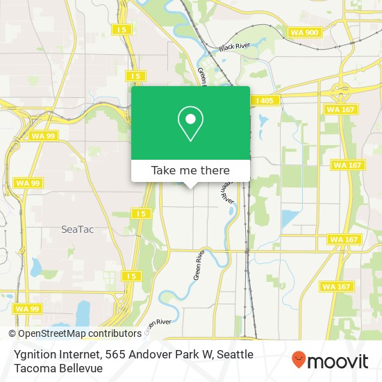 Mapa de Ygnition Internet, 565 Andover Park W