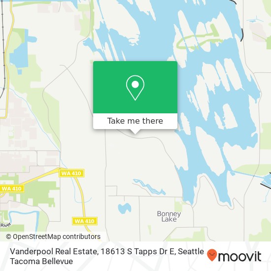 Vanderpool Real Estate, 18613 S Tapps Dr E map