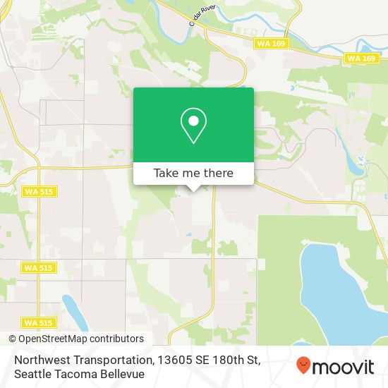 Northwest Transportation, 13605 SE 180th St map