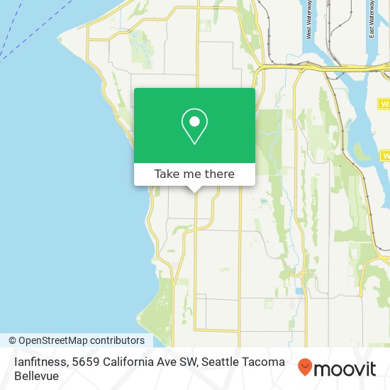 Mapa de Ianfitness, 5659 California Ave SW