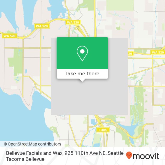 Bellevue Facials and Wax, 925 110th Ave NE map