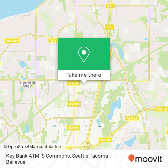 Mapa de Key Bank ATM, S Commons