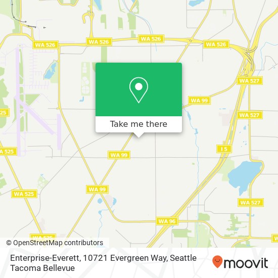 Mapa de Enterprise-Everett, 10721 Evergreen Way