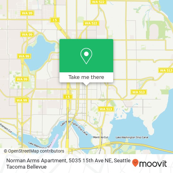 Norman Arms Apartment, 5035 15th Ave NE map