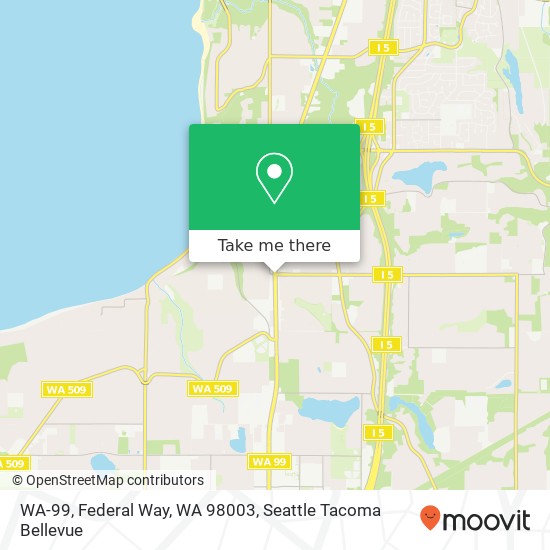 Mapa de WA-99, Federal Way, WA 98003