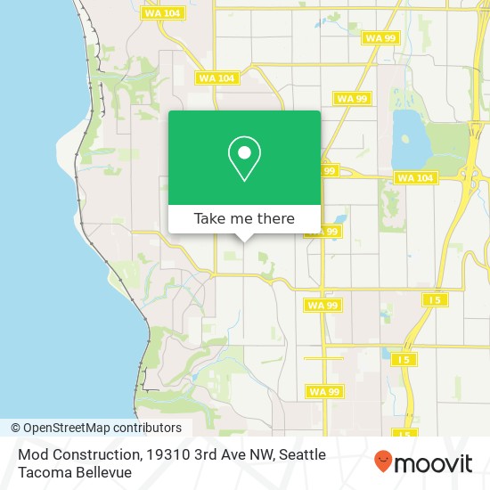 Mapa de Mod Construction, 19310 3rd Ave NW