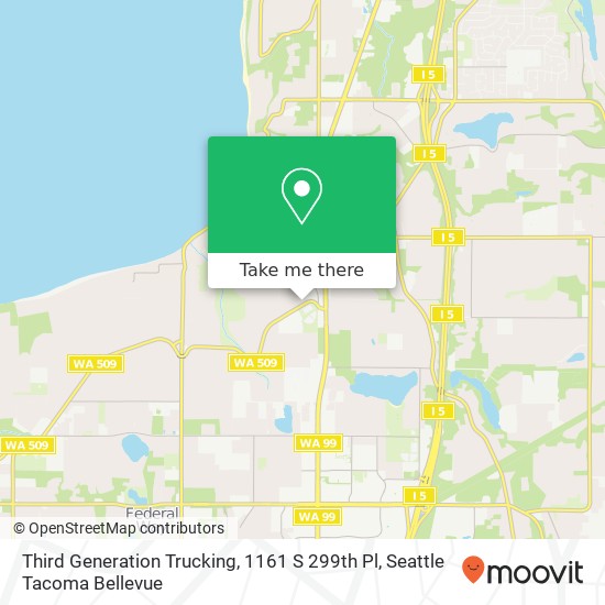 Mapa de Third Generation Trucking, 1161 S 299th Pl