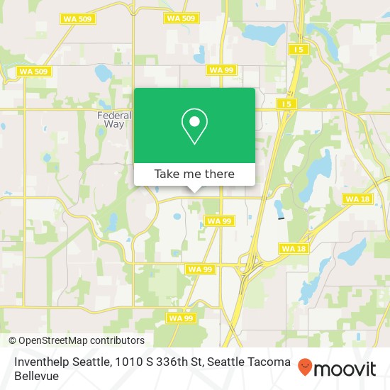 Mapa de Inventhelp Seattle, 1010 S 336th St