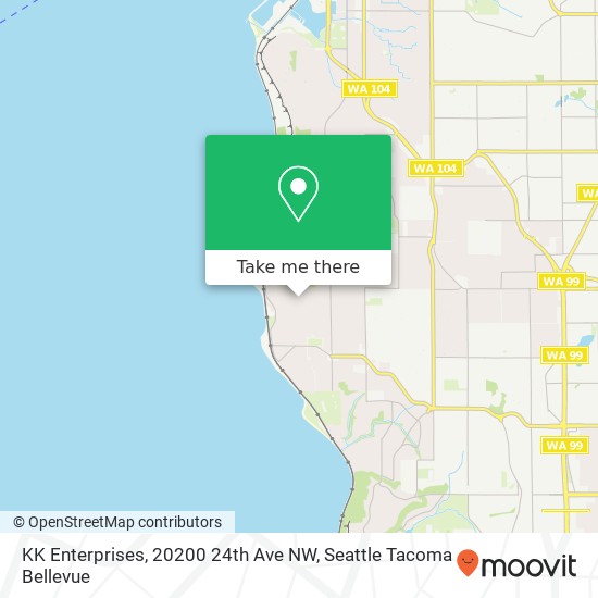 KK Enterprises, 20200 24th Ave NW map