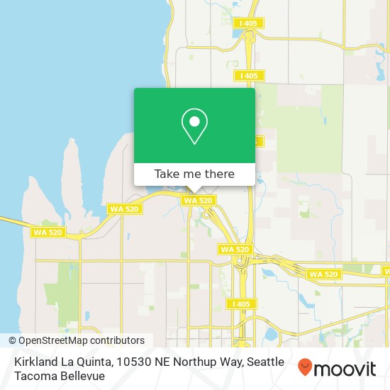 Kirkland La Quinta, 10530 NE Northup Way map