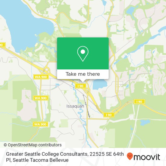 Greater Seattle College Consultants, 22525 SE 64th Pl map