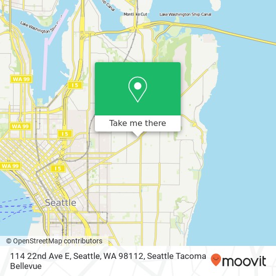 Mapa de 114 22nd Ave E, Seattle, WA 98112