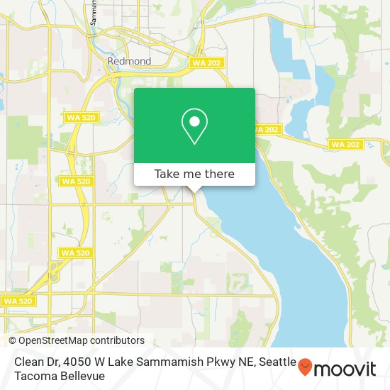 Clean Dr, 4050 W Lake Sammamish Pkwy NE map