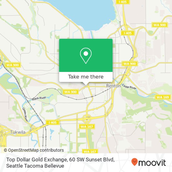 Mapa de Top Dollar Gold Exchange, 60 SW Sunset Blvd