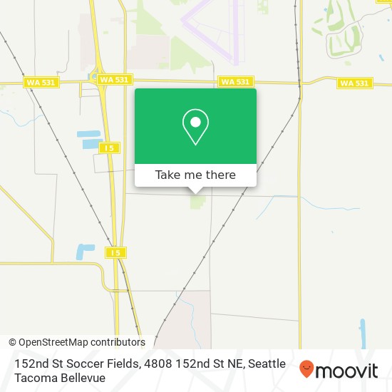 Mapa de 152nd St Soccer Fields, 4808 152nd St NE