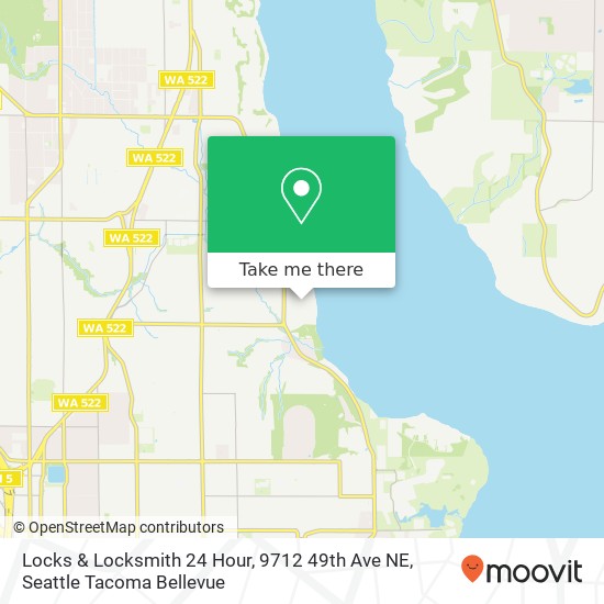 Mapa de Locks & Locksmith 24 Hour, 9712 49th Ave NE