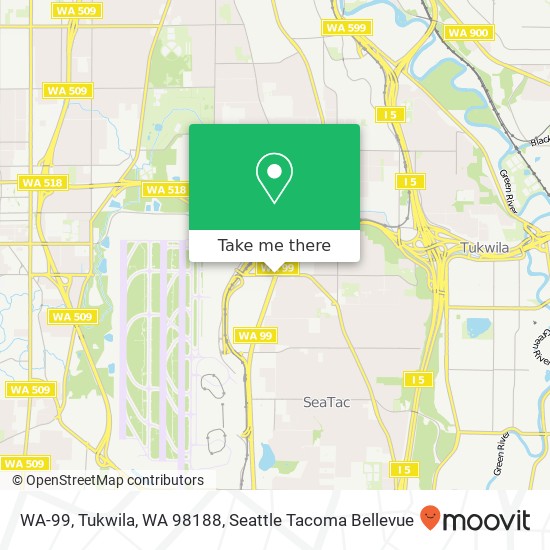 WA-99, Tukwila, WA 98188 map