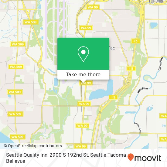 Mapa de Seattle Quality Inn, 2900 S 192nd St