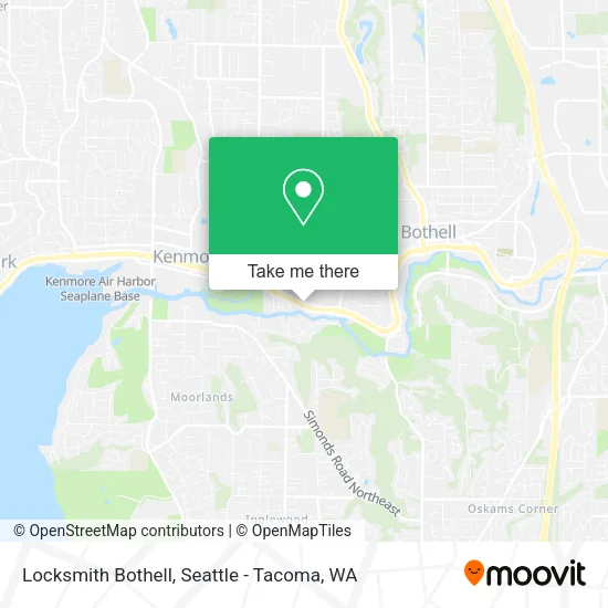 Mapa de Locksmith Bothell