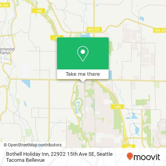 Bothell Holiday Inn, 22922 15th Ave SE map