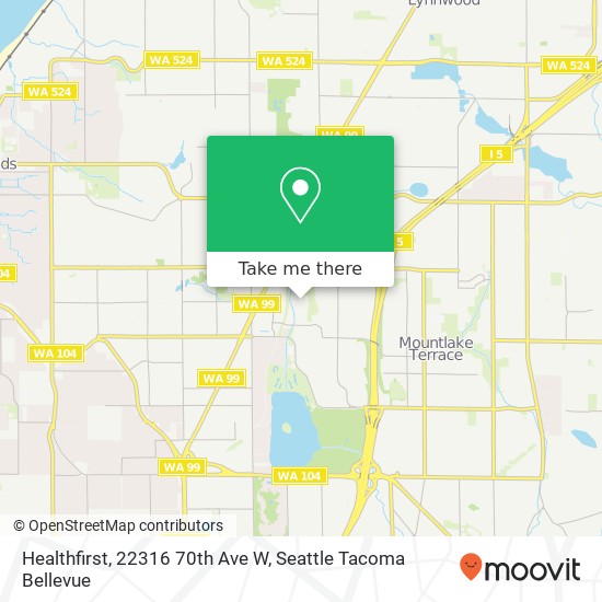 Mapa de Healthfirst, 22316 70th Ave W