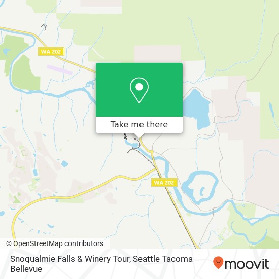 Mapa de Snoqualmie Falls & Winery Tour