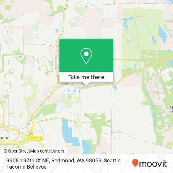 Mapa de 9908 197th Ct NE, Redmond, WA 98053