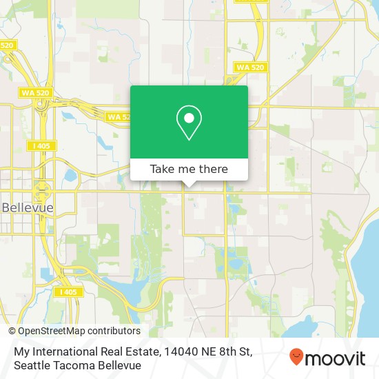 Mapa de My International Real Estate, 14040 NE 8th St