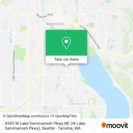 4585 W Lake Sammamish Pkwy NE map