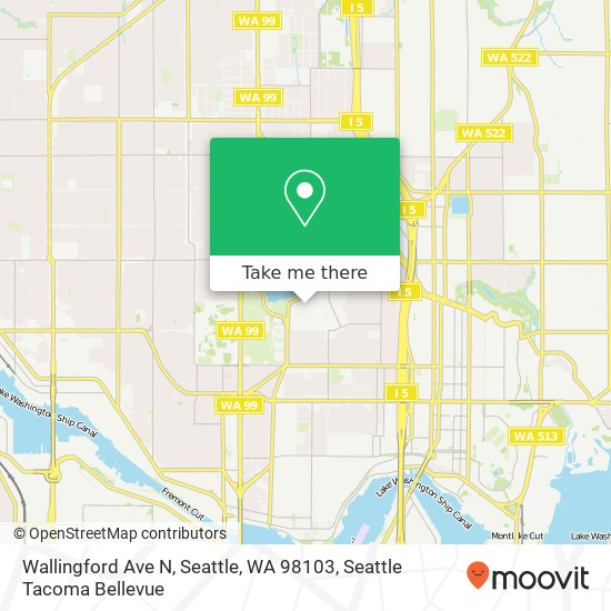 Wallingford Ave N, Seattle, WA 98103 map