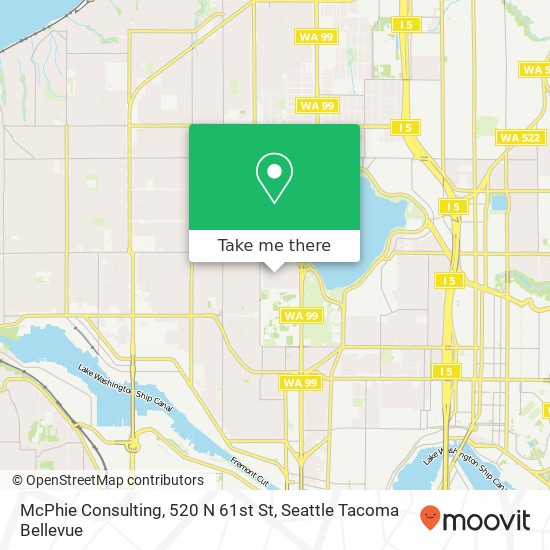 Mapa de McPhie Consulting, 520 N 61st St