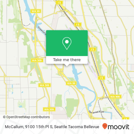 McCallum, 9100 15th Pl S map