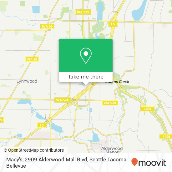 Macy's, 2909 Alderwood Mall Blvd map