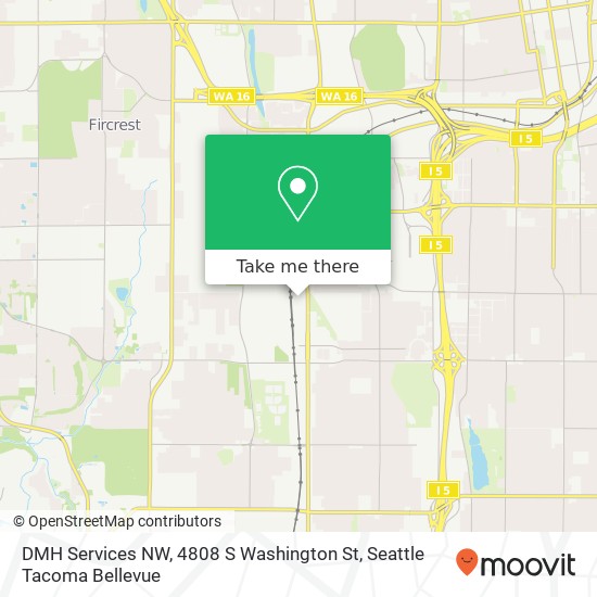 DMH Services NW, 4808 S Washington St map