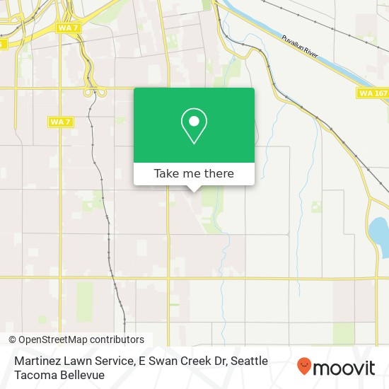 Mapa de Martinez Lawn Service, E Swan Creek Dr