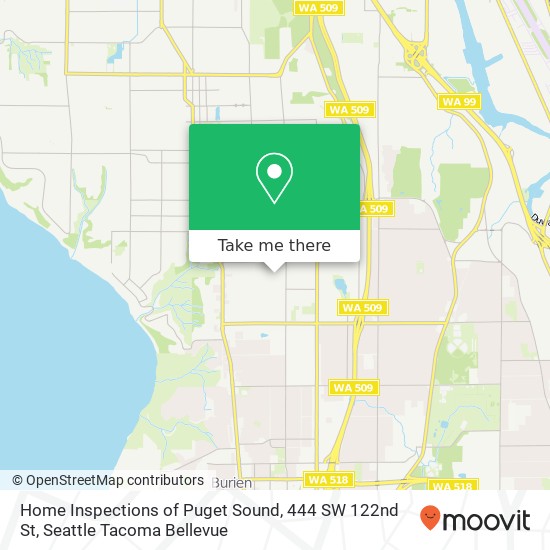 Mapa de Home Inspections of Puget Sound, 444 SW 122nd St