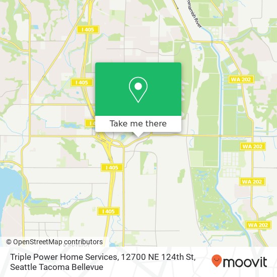 Mapa de Triple Power Home Services, 12700 NE 124th St