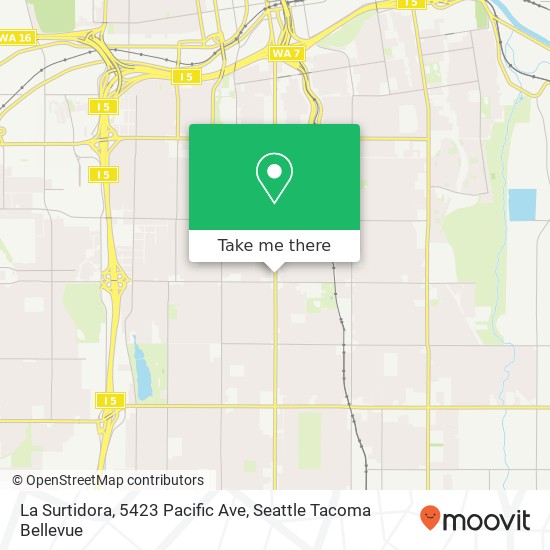 Mapa de La Surtidora, 5423 Pacific Ave